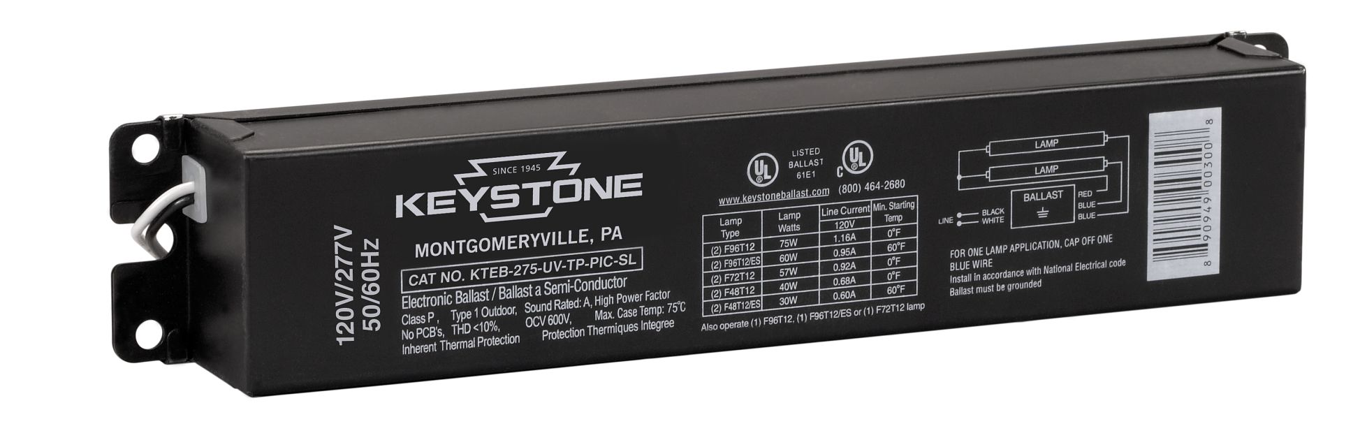 Power Supplies | Ballasts | Electronic Fluorescent | Keystone 