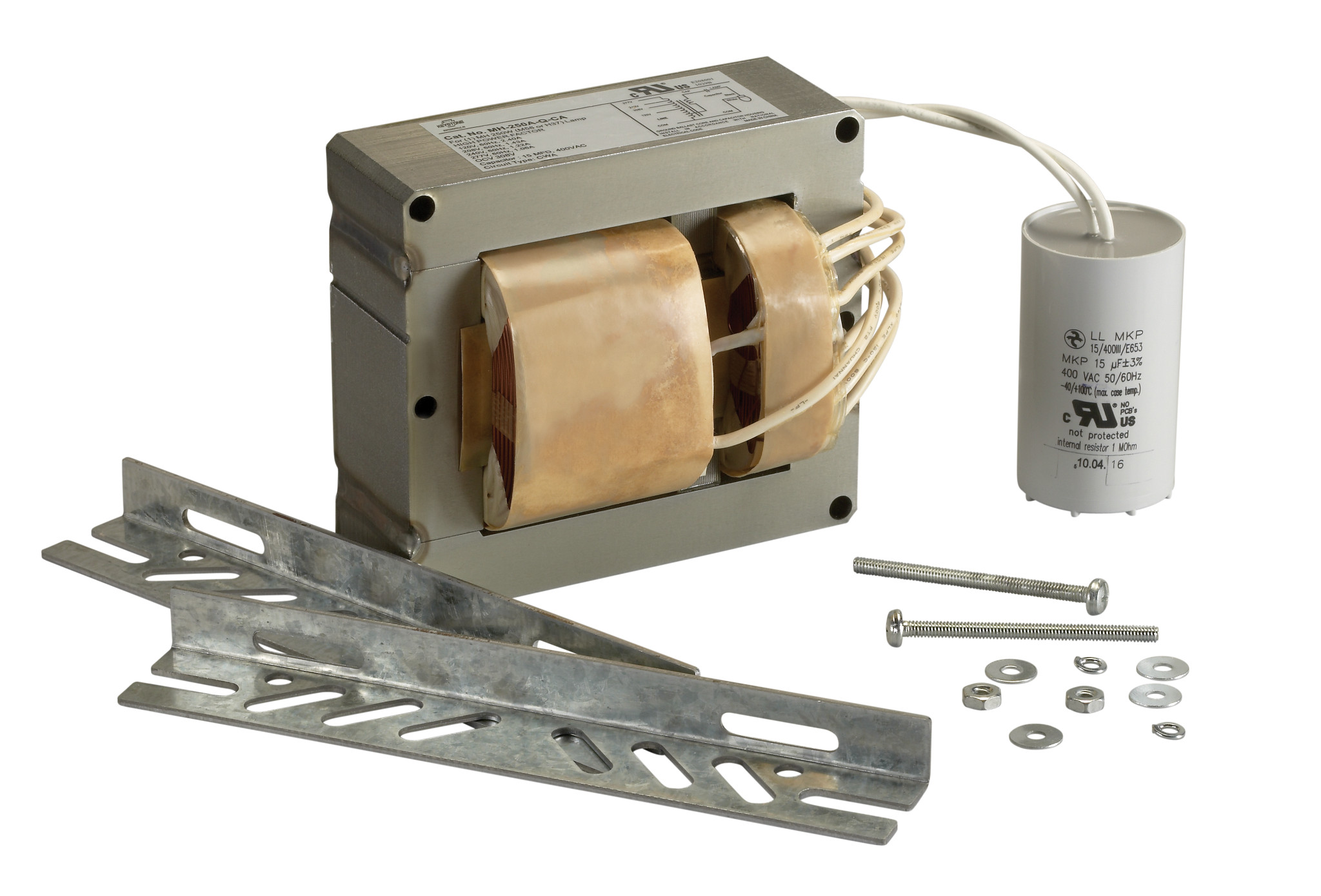 250W Metal Halide, Quad Tap (120/208/240/277V), Ballast Kit with Capacitor and Ignitor, Ballast included: MH-250A-Q-CA